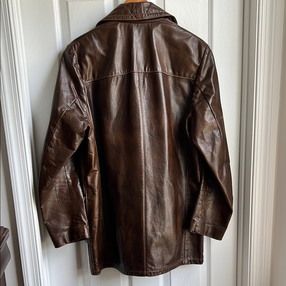 Brown Leather Jacket - Picture 2 of 3